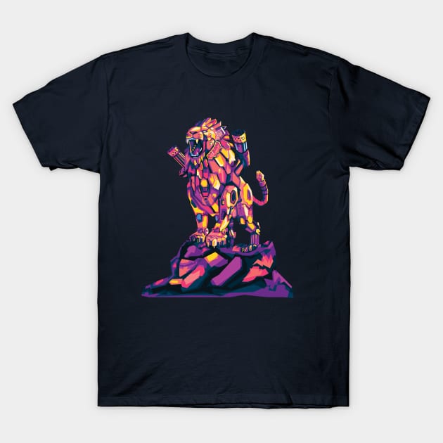 Mecha lion T-Shirt by Shuriken